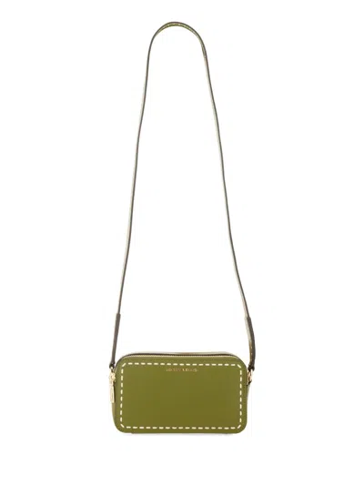 Shop Michael Kors Camera Bag Small In Green