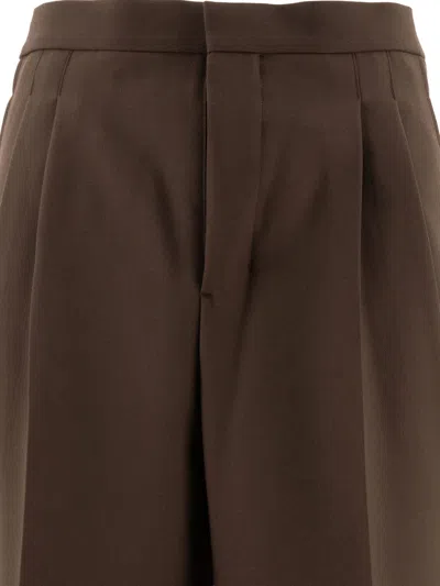 Shop Ami Alexandre Mattiussi Ami Paris Wool Gabardine Trousers