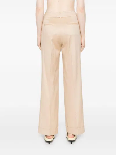 Peserico Mid-waist Tapered Trousers In Neutrals