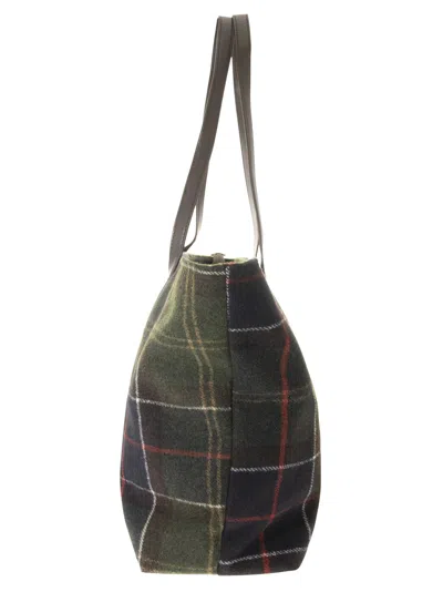 Shop Barbour Witford Classic Tartan Tote Bag