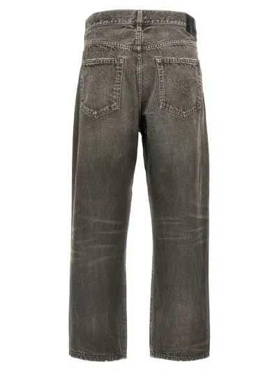 R13 Grey Cross Over Jeans