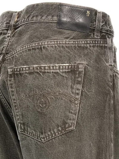 R13 Grey Cross Over Jeans