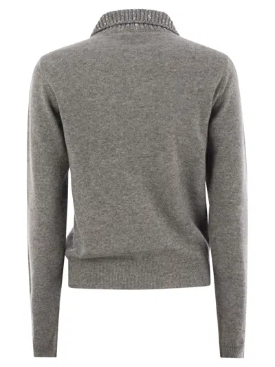 Fabiana Filippi Women's Wool, Silk And Cashmere Polo Collar Sweater
