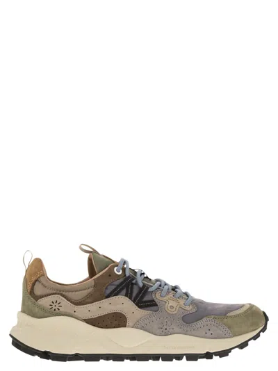 Shop Flower Mountain Yamano 3 Sneakers In Suede And Technical Fabric