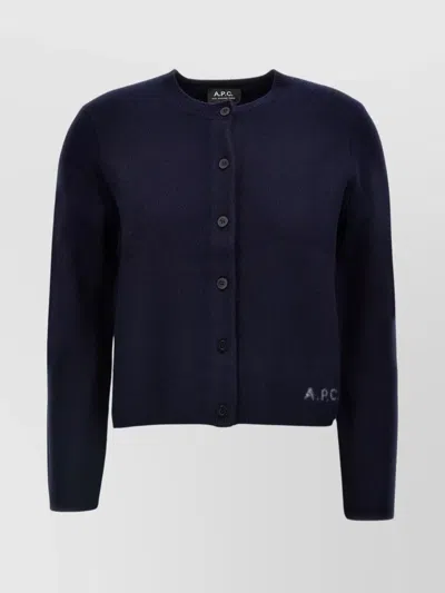 Apc Long-sleeved Knitted Cardigan