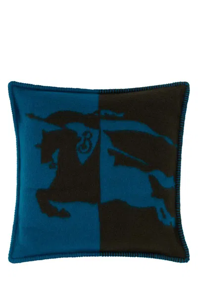 Burberry Unisex Two-tone Wool Pillow In Multicoloured
