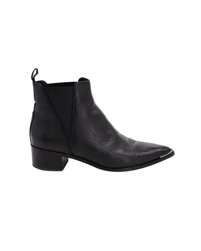 Acne Studios Jensen Ankle Boots In Black Leather In Black