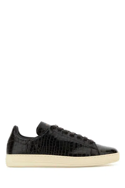 Shop Tom Ford Sneakers In Brown