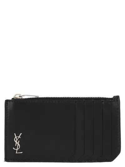 Saint Laurent Tiny Cassandre Fragments Cardholder