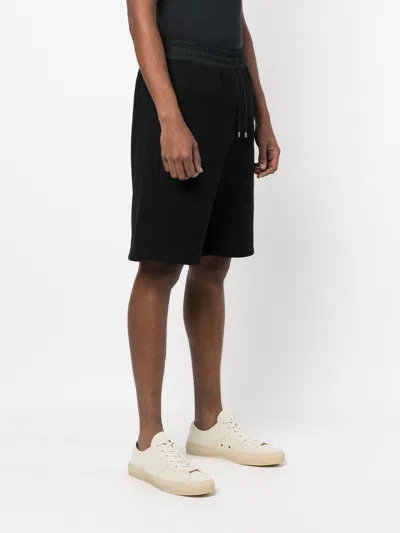 Saint Laurent Logo Cotton Shorts