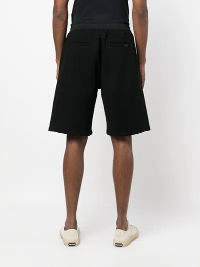 Saint Laurent Logo Cotton Shorts