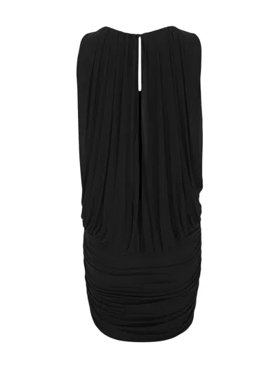 Saint Laurent Gathered Jersey Mini Dress