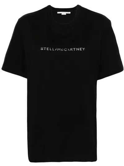 Stella Mccartney T-shirt With Logo Print And Crew Neckline