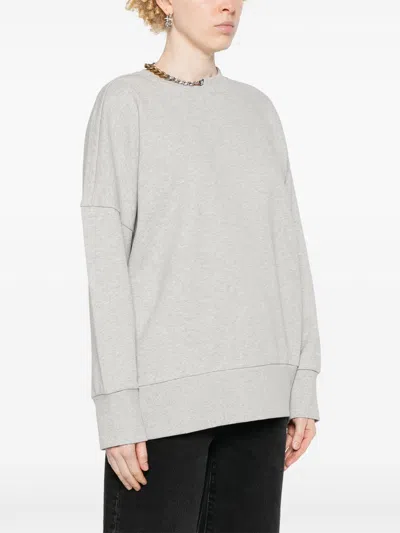 Stella Mccartney Crewneck Organic Cotton Sweatshirt With Chain. In White
