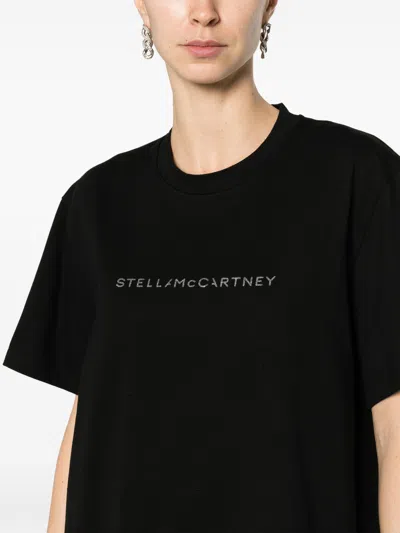 Stella Mccartney T-shirt With Logo Print And Crew Neckline