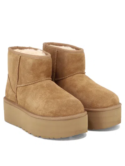 Ugg Beige Suede Ankle Boots