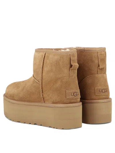 Ugg Beige Suede Ankle Boots