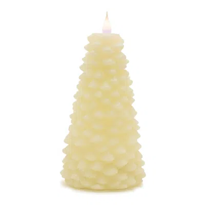 Houzbling Tree Candle 8"h Wax 2 Aa Batteries, Not Included