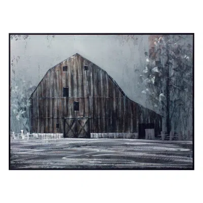 Houzbling Framed Barn Print 31.5"l X 23.75"h Metal