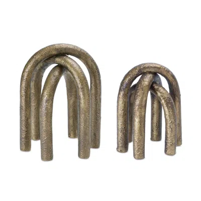Houzbling Tabletop Décor (set Of 2) 5"h, 6"h Iron