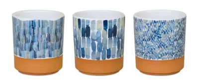 Houzbling Pot (set Of 3) 3.25"d X 3.5"h Dolomite
