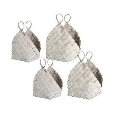 Houzbling Basket (set Of 4) 14.5" X 18"h, 18.25" X 21"h Metasequoia