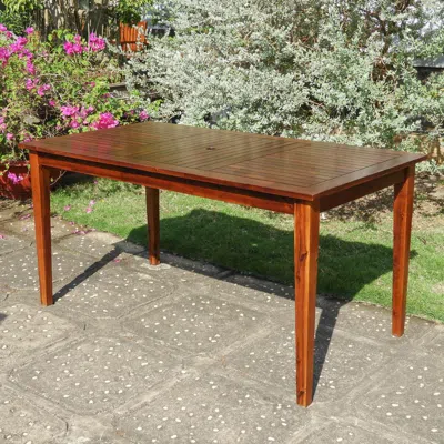 International Caravan Highland Acacia Americana 55-inch By 32-inch Rectangular Dining Table