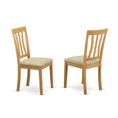 East West Furniture Anc-oak-c Antique Dining Chair Cushion Seat With Oak Finish