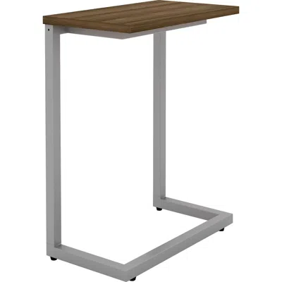 LORELL QUINTESSENCE COLLECTION CANTILEVER TABLE - WALNUT RECTANGLE TOP - CANTILEVER BASE - 9.90" TABLE TOP  