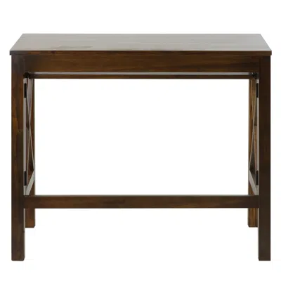 Casual Home Montego Folding Desk With Pull-out-warm Brown