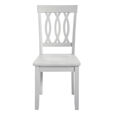 Steve Silver Naples Side Chair, White