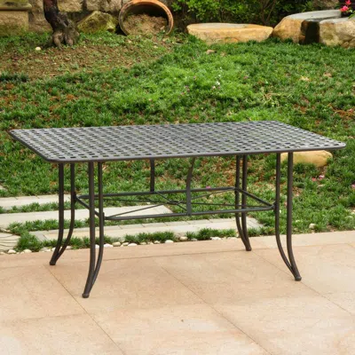 International Caravan Mandalay Iron Outdoor 60" Dining Table