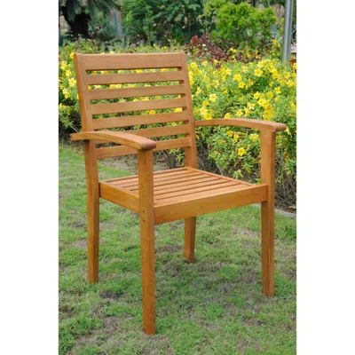 International Caravan Royal Tahiti Set Of 2 Oslo Outdoor Contemporary Chairs
