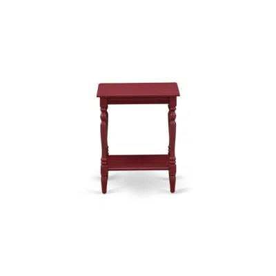 Shop East West Furniture Bf-13-et Modern End Table With Open Storage Shelf - Wood Nightstand For Small Spaces, Stable And Stu