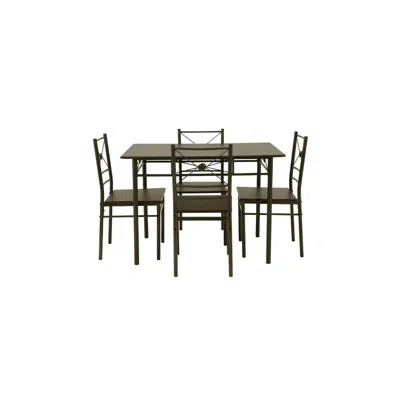 Coaster Co. Of America Anna 5-piece Rectangular Dining Set Dark Bronze