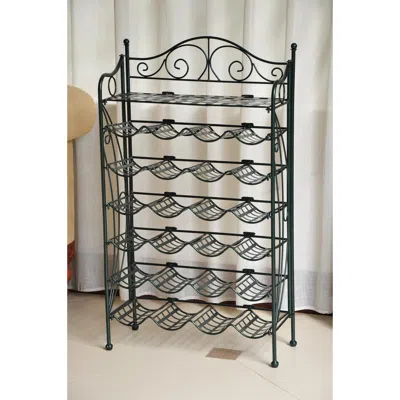 International Caravan Iron 24-bottle Wine Rack