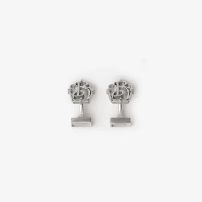 Burberry B Charm Cufflinks In Silver
