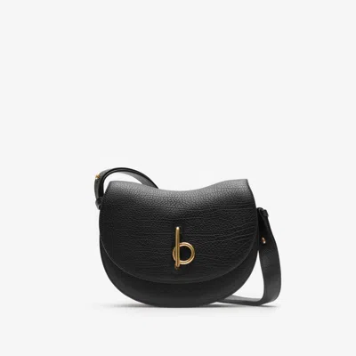 Burberry Small Leather Crossbody Bag In Black
