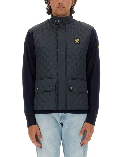 Shop Belstaff Icon Vest In Blue