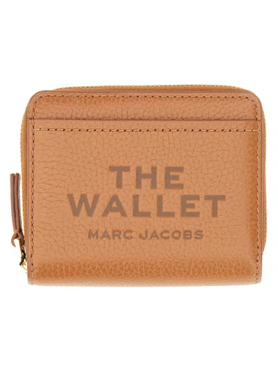 Shop Marc Jacobs "the Compact" Mini Wallet In Buff