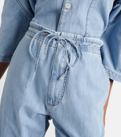 Bottega Veneta Light Bleached Elasticated Denim In Blau