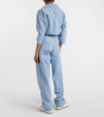Bottega Veneta Light Bleached Elasticated Denim In Blau