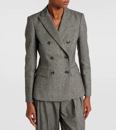 Shop Altuzarra Indiana Wool Tweed Blazer In Schwarz