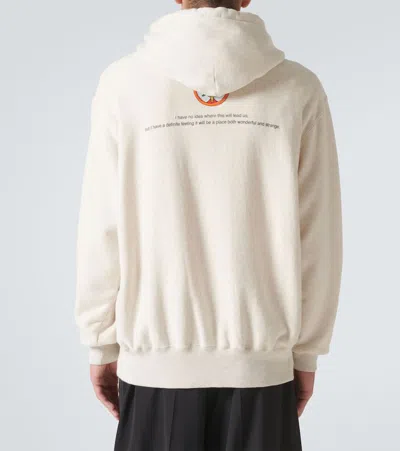 Undercover Printed Cotton Hoodie In White