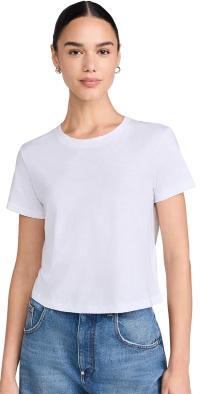 Madewell Bella Tee Slub Eyelet White In Eyelet White