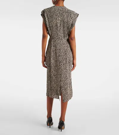 Isabel Marant Étoile Epolia Printed Midi Dress In Black