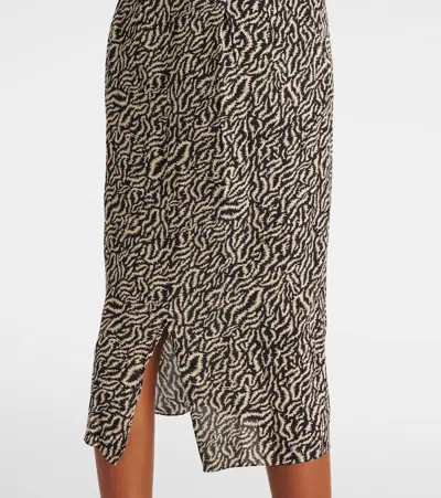 Isabel Marant Étoile Epolia Printed Midi Dress In Black