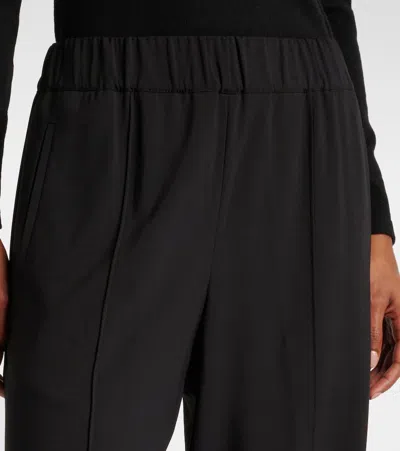 Dolce & Gabbana High-waisted Wide-leg Trousers In Black