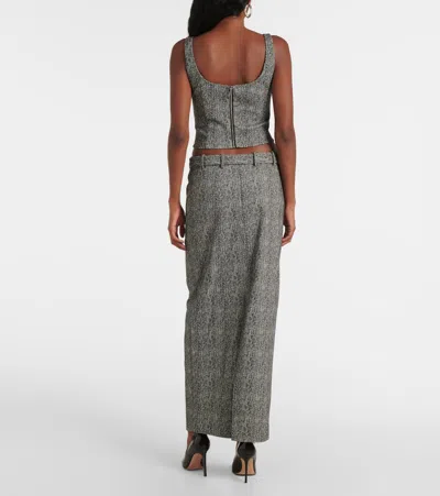 MURRAY人字纹加长半身裙