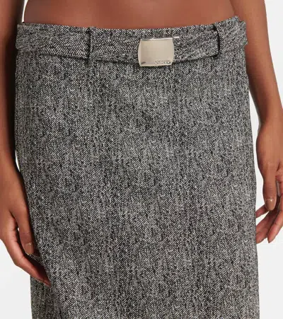 MURRAY人字纹加长半身裙